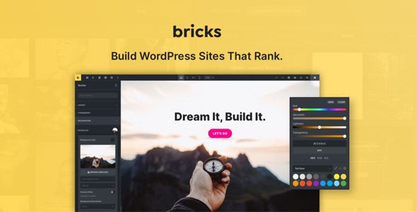 bricks nulled visual site builder for wordpress