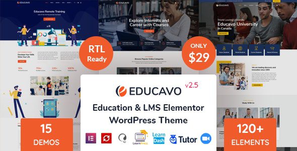 Educavo 3.1.0 - Education WordPress Theme